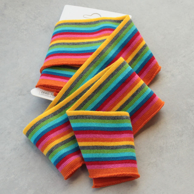 Cotton Ribbing Cuffs - Multi Small Stripe