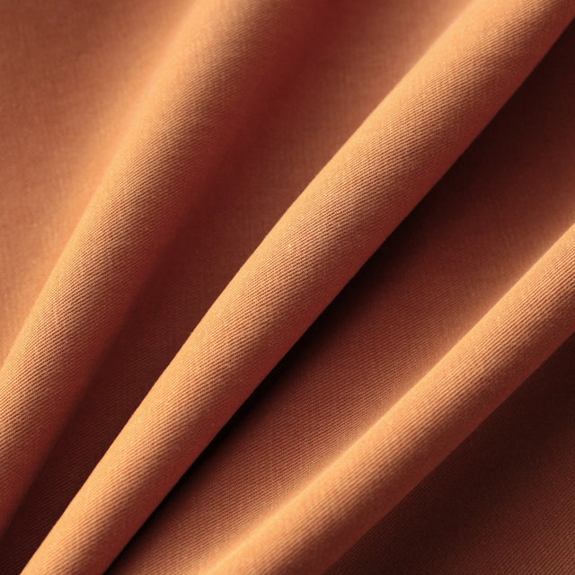 Cotton + TENCEL™ Blend Twill - Burnt Orange