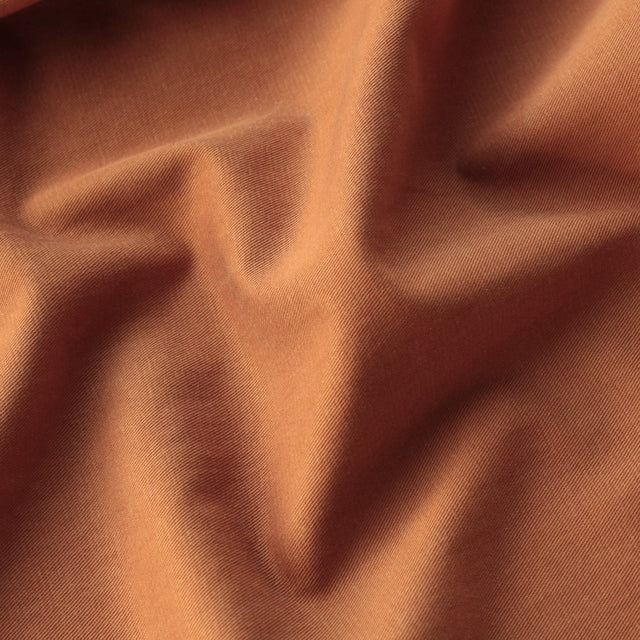 Cotton + TENCEL™ Blend Twill - Burnt Orange