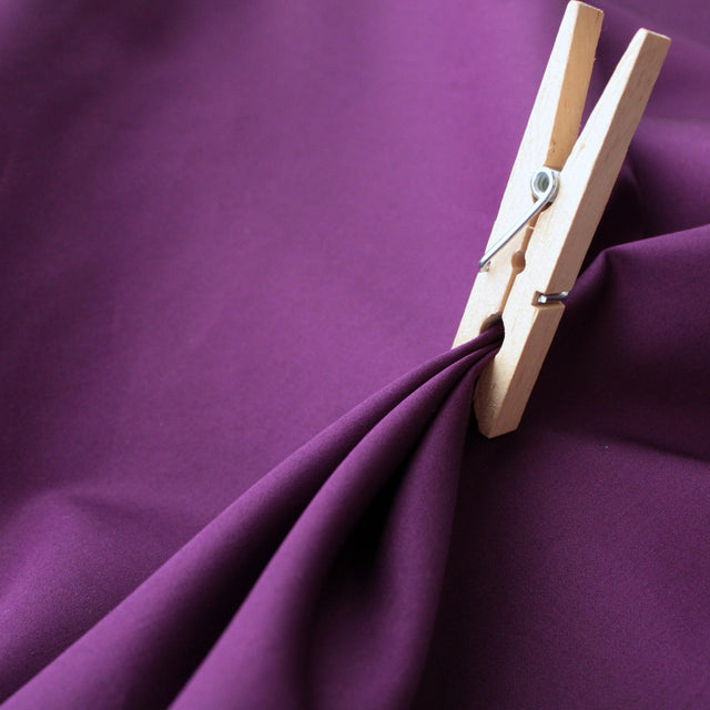 Fine Twill Cotton Shirting - Purple