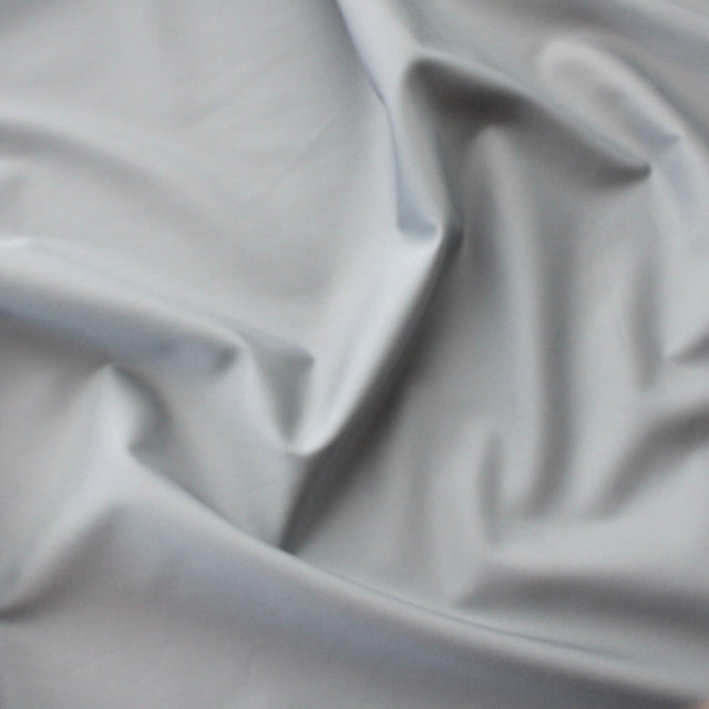 Fine Twill Cotton Shirting - Silver