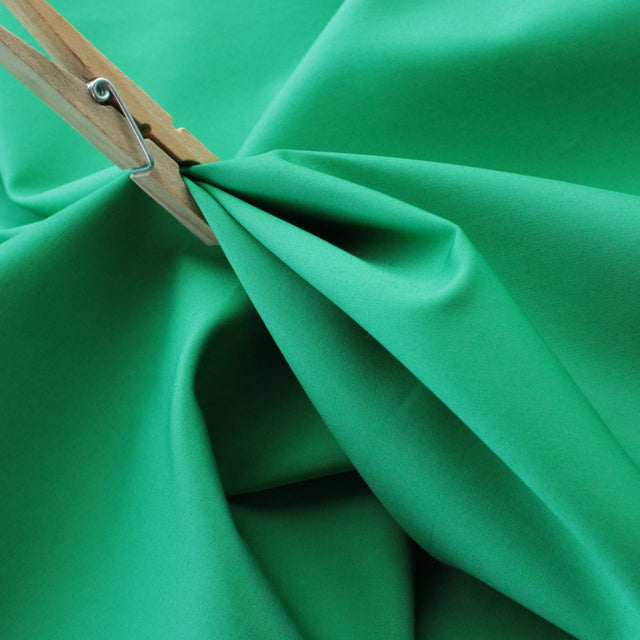 Fine Twill Cotton Shirting - Green