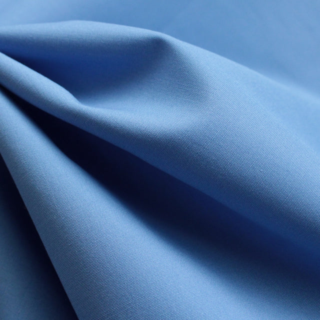 Luxe 2 Ply 120's Italian Cotton Shirting - Blue Poplin