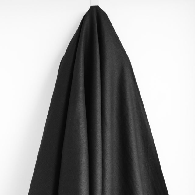 Midweight Luxe Linen - Black