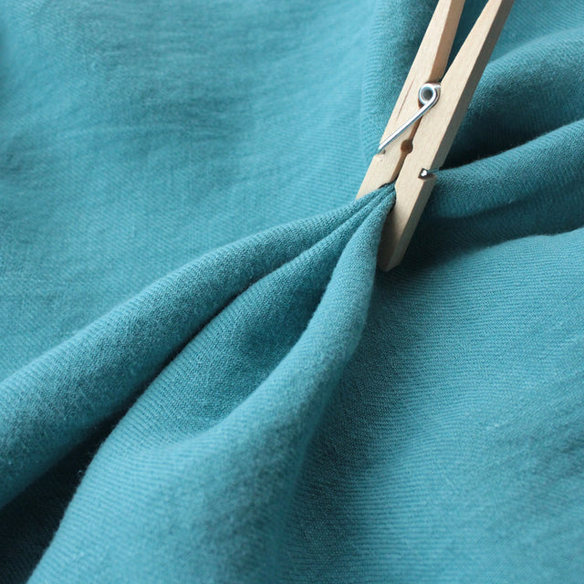 Washed Linen Twill - Ocean