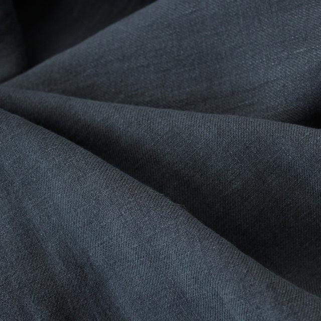 Washed Linen Twill - Black