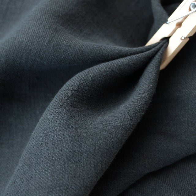 Washed Linen Twill - Black