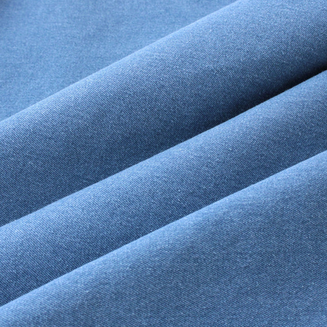 11oz Stretch Recycled Cotton Denim - Light Washed Indigo
