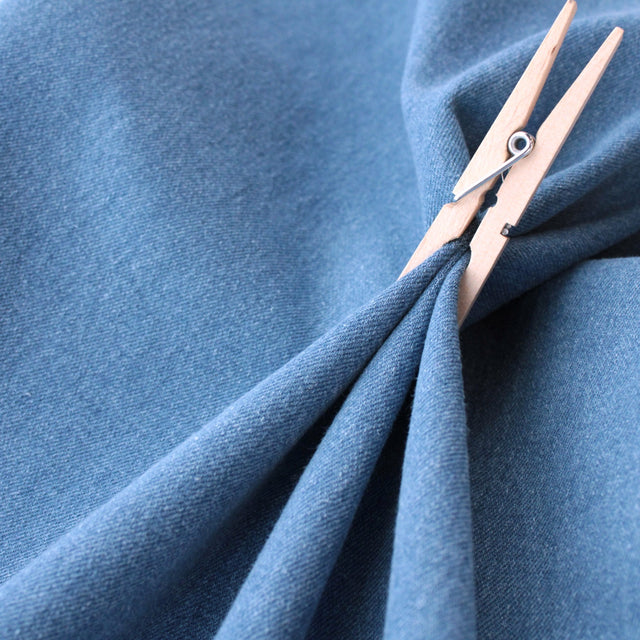 11oz Stretch Recycled Cotton Denim - Light Washed Indigo