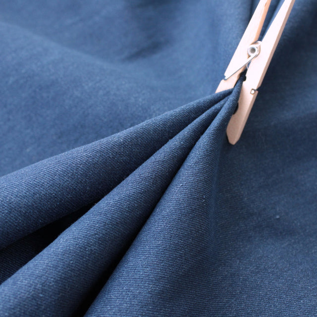 11oz Stretch Recycled Cotton Denim - Medium Washed Indigo
