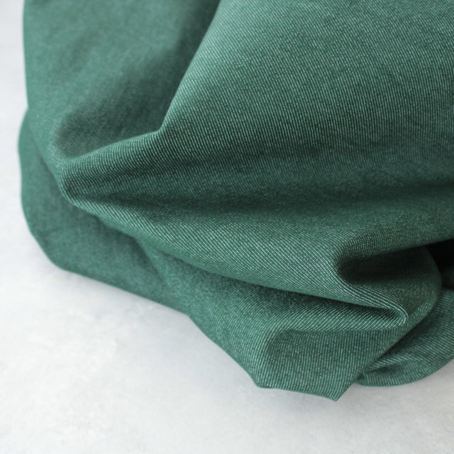 8oz Coloured Stretch Denim - Forest