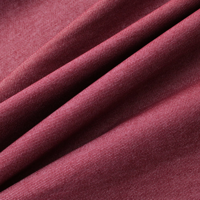 8oz Coloured Stretch Denim - Bordeaux