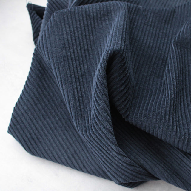 Washed 4.5 Wale Chunky Cord - Navy