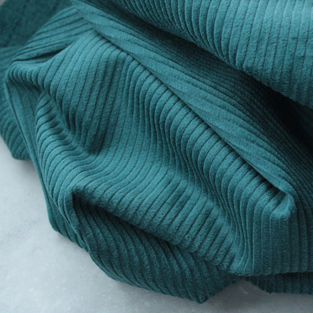 Washed 4.5 Wale Chunky Cord - Emerald