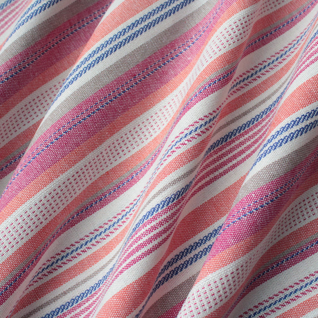 Yarn Dyed Linen + Viscose Blend - Multistripe