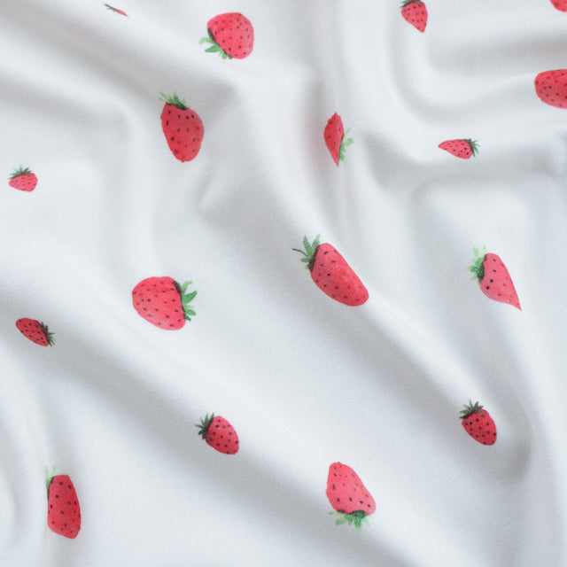 Organic Cotton Jersey - Strawberry