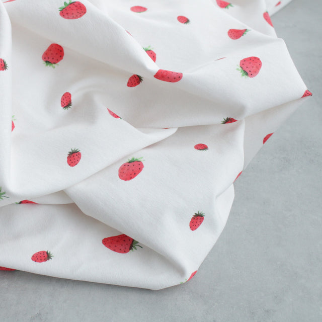 Organic Cotton Jersey - Strawberry