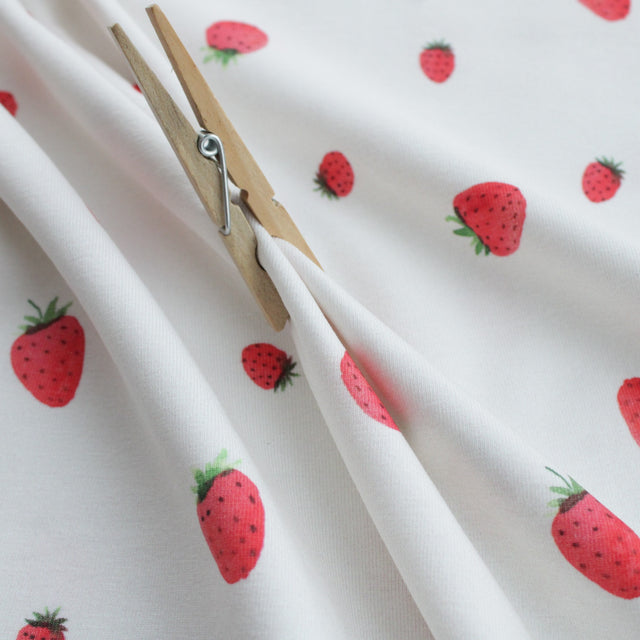 Organic Cotton Jersey - Strawberry