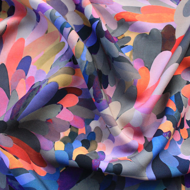 Viscose Poplin - Abstract Flora