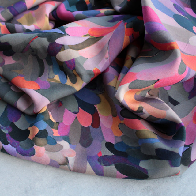Viscose Poplin - Abstract Flora