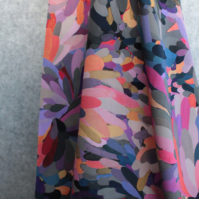 Viscose Poplin - Abstract Flora