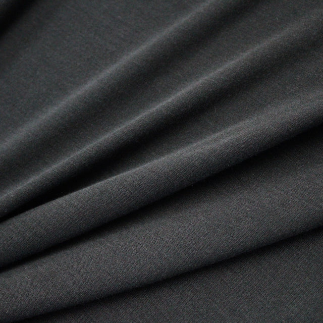 Merino Wool Interlock - Black