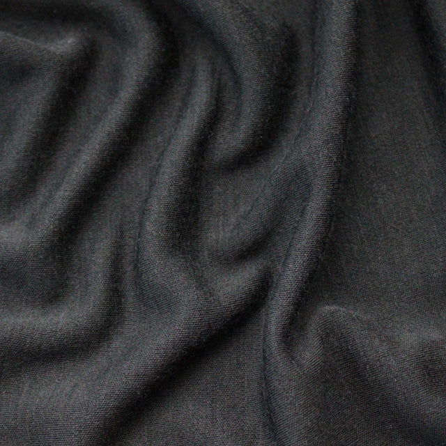 Merino Wool Interlock - Black