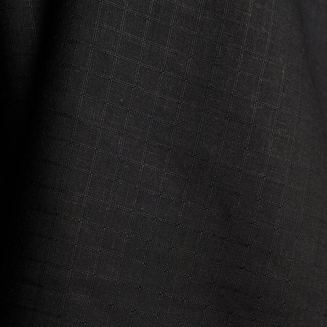 Viscose + Linen Blend 'Little Tile' - Deep Charcoal