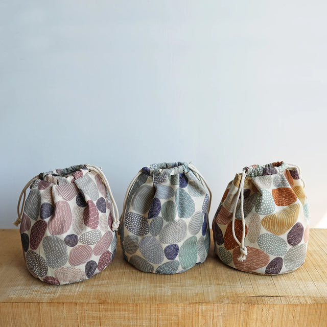 Bookhou Pathway Stones - Cotton + Linen Blend - Blue