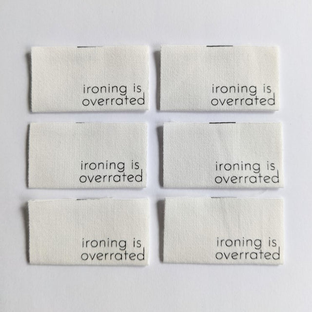 Intensely Distracted Labels - "Ironing is Overrated"