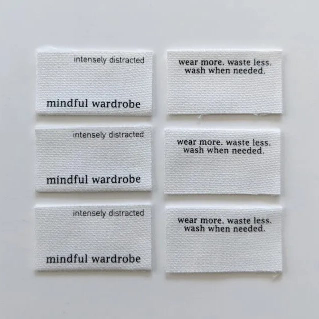 Intensely Distracted Labels - "Mindful Wardrobe"