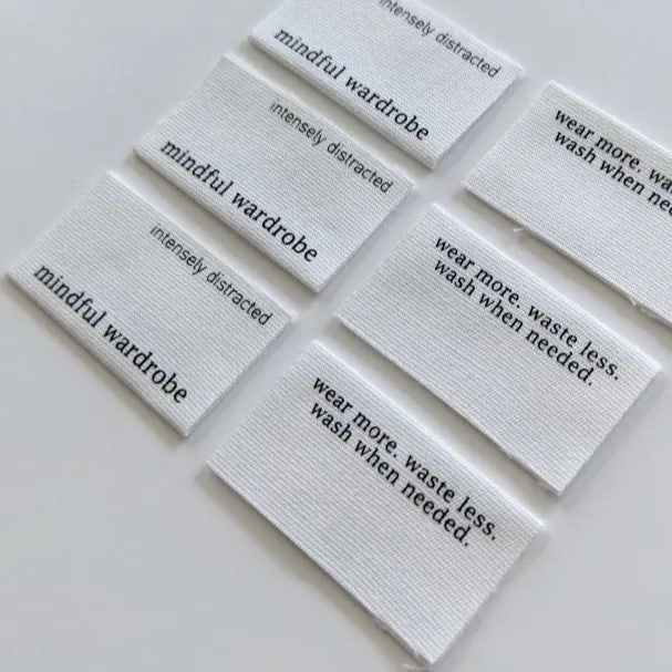 Intensely Distracted Labels - "Mindful Wardrobe"