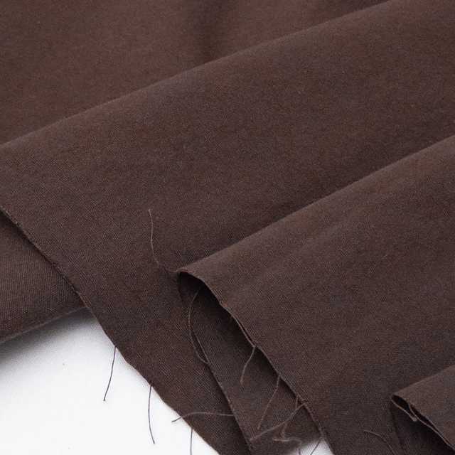Midweight Organic Cotton Woven - Espresso