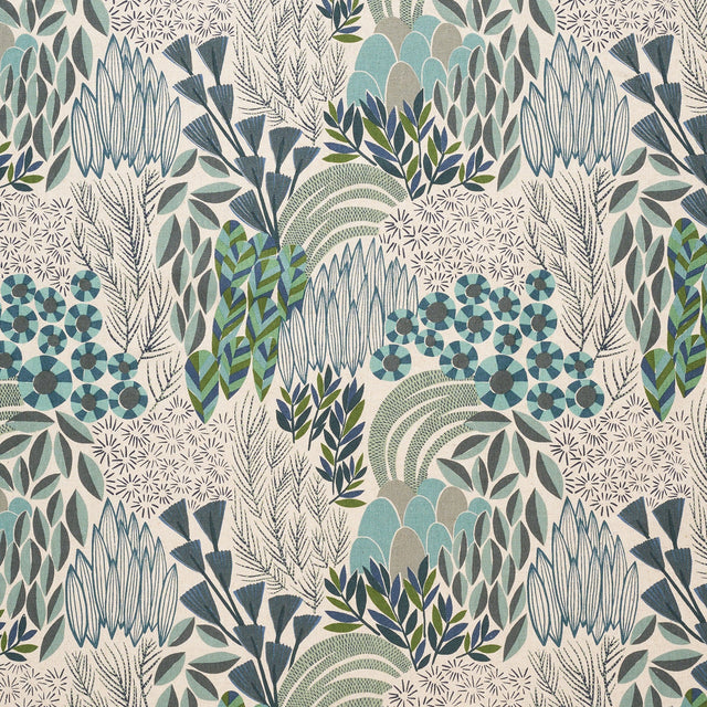 Bloom by Bookhou - Cotton + Linen Canvas - Blue