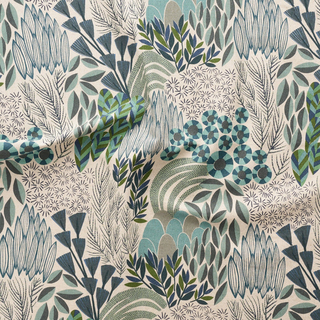 Bloom by Bookhou - Cotton + Linen Canvas - Blue