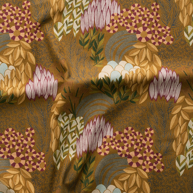 Bloom by Bookhou - Cotton + Linen Canvas - Brown