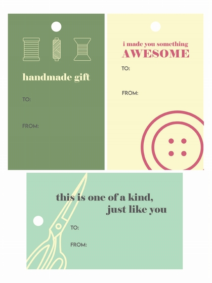 Intensely Distracted Labels - Sewist Gift Tags