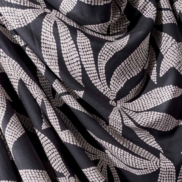 0.6m Remnant - ECOVERO™ Viscose 'Kaola' - Deep Charcoal