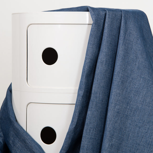 Atelier Brunette Woven Velvet Shirting - Vintage Blue