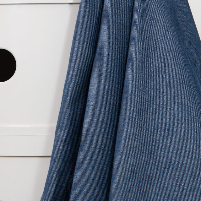 Atelier Brunette Woven Velvet Shirting - Vintage Blue