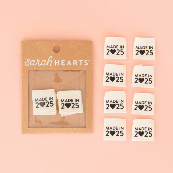 Sarah Hearts Labels - "Made in 2025"