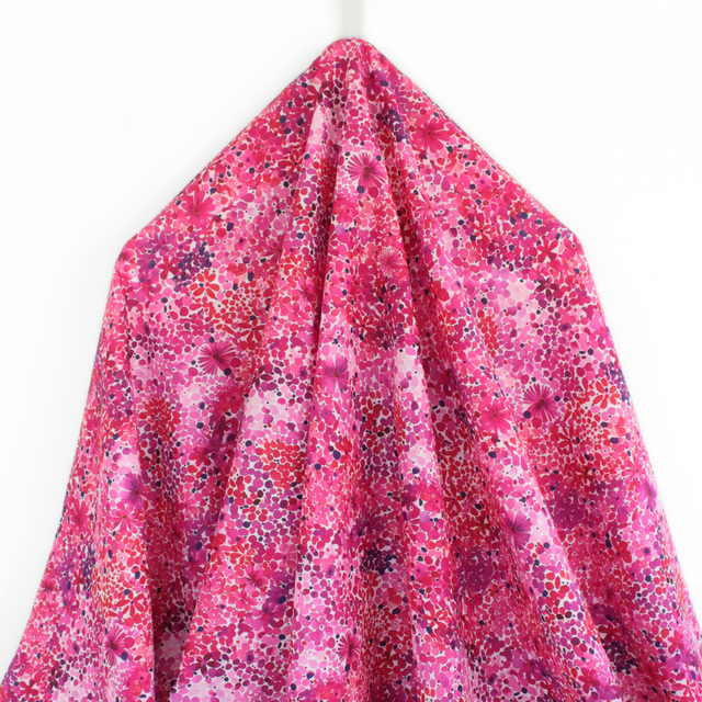 Cotton Voile - Watercolour Floral Pink