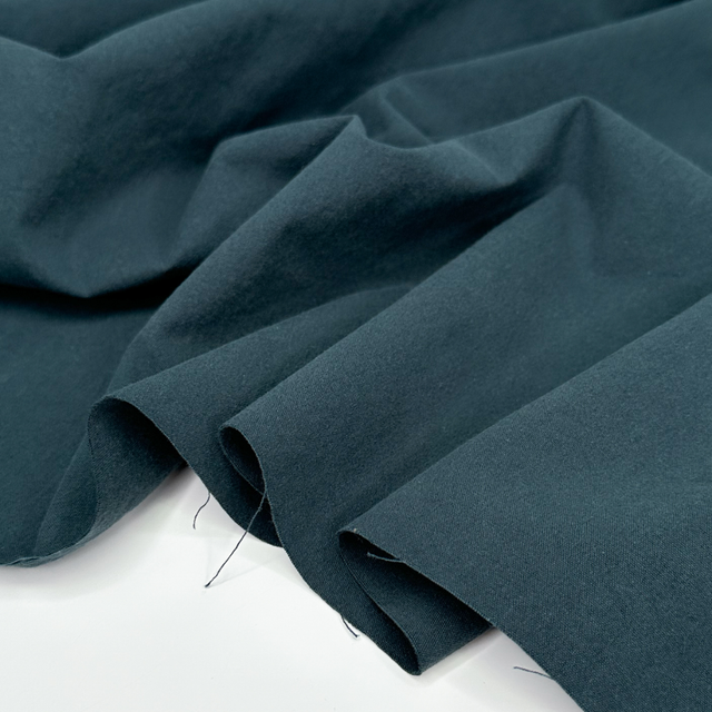 Midweight Organic Cotton Woven - Petrol