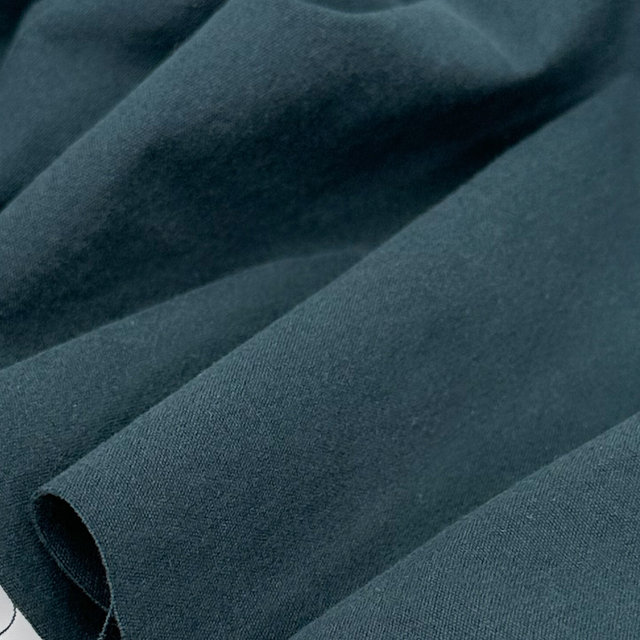 Midweight Organic Cotton Woven - Petrol
