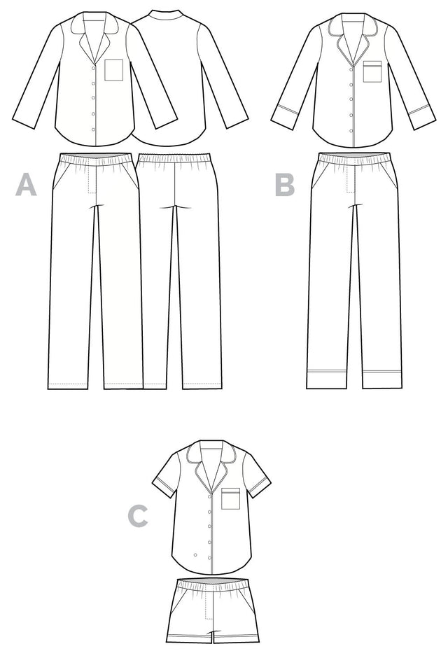 Carolyn Pajamas Pattern