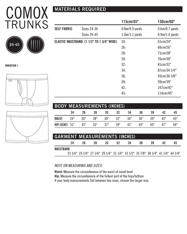Comox Trunks PDF
