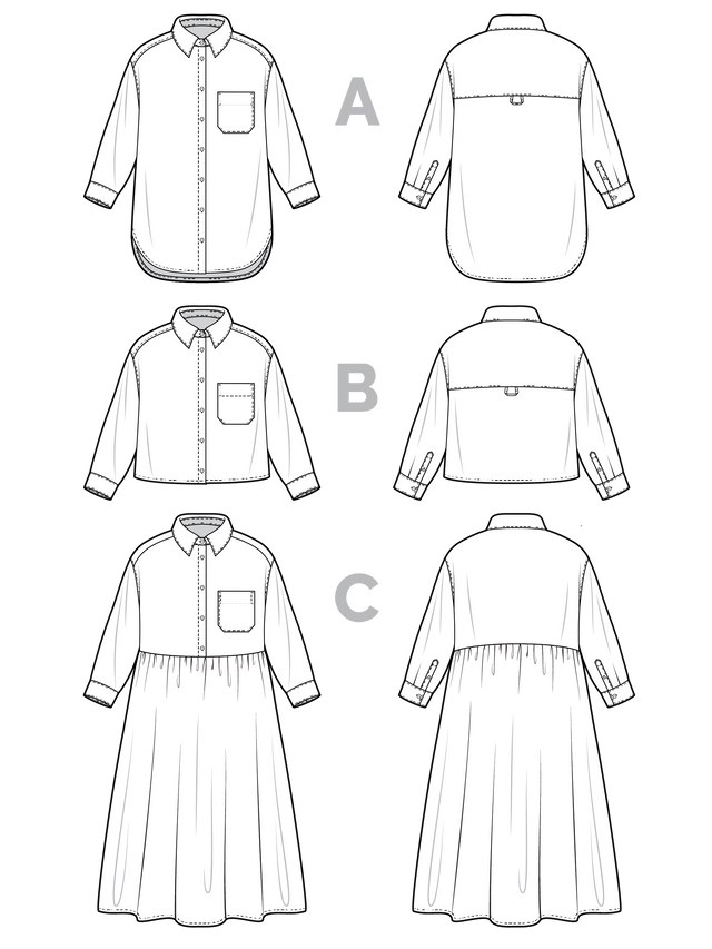 Jenna Shirt + Shirtdress