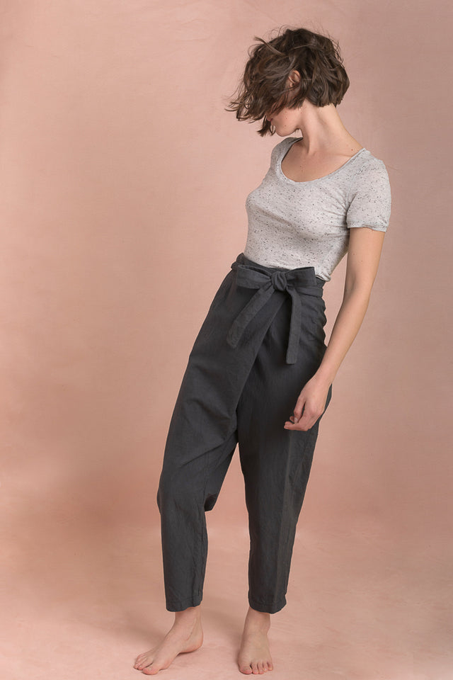 Pantalon portefeuille fuselé Papao