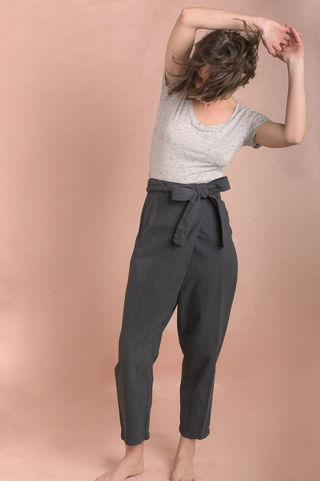 Pantalon portefeuille fuselé Papao