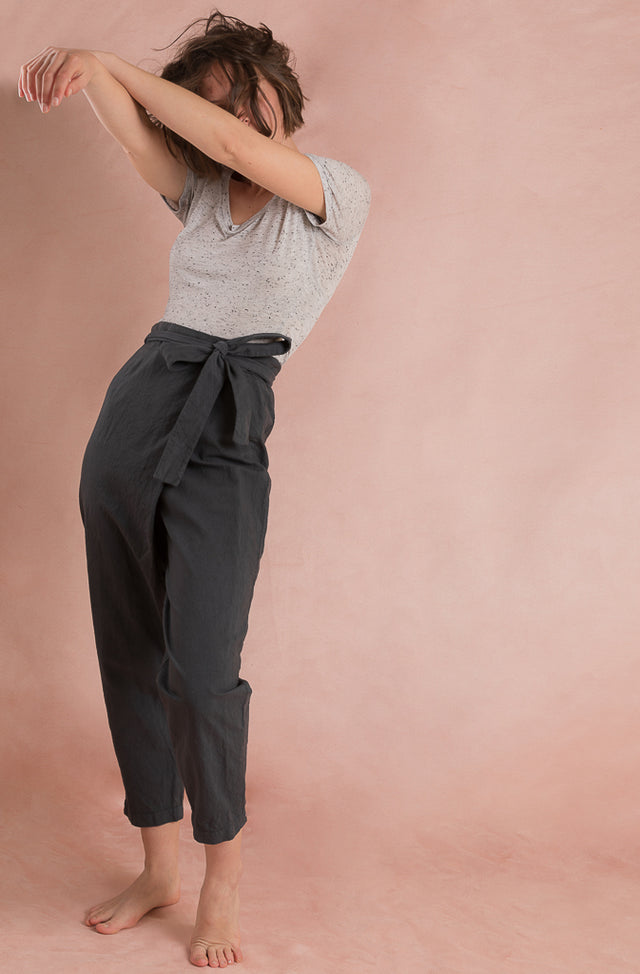 Pantalon portefeuille fuselé Papao